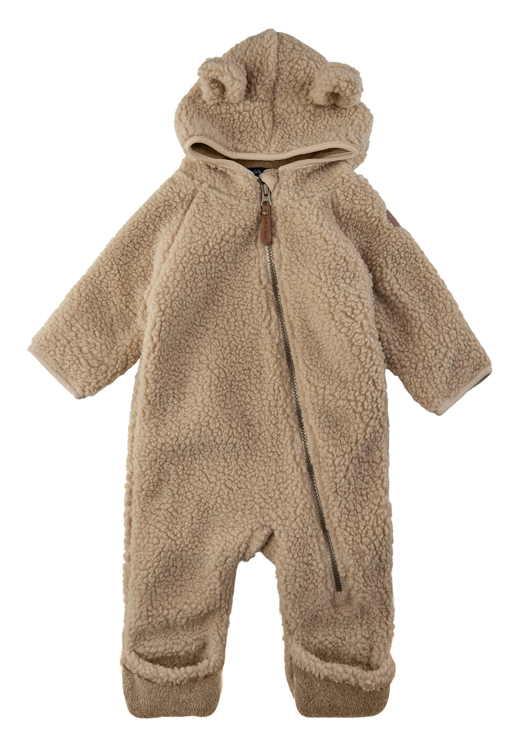 All- in-one baby fleece suit