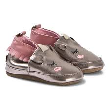 Leather slippers